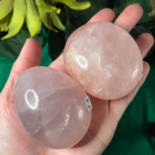 Rose Quartz- Lovely Rose Quartz Palm Stones! XL size!!