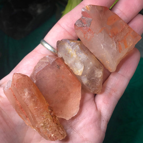 Hematoid Red Quartz Points, your choice!