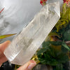 Clear Quartz - Big Gorgeous Clear Quartz Cut/Polished Double Terminated Wand with Rainbows! C74