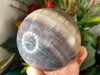 Fluorite - Gorgeous Rainbow Fluorite 72 mm sphere C24