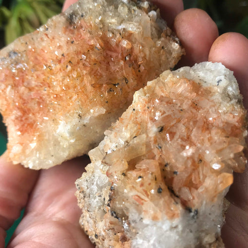 Hematoid Quartz Mineral Display Specimen Clusters!