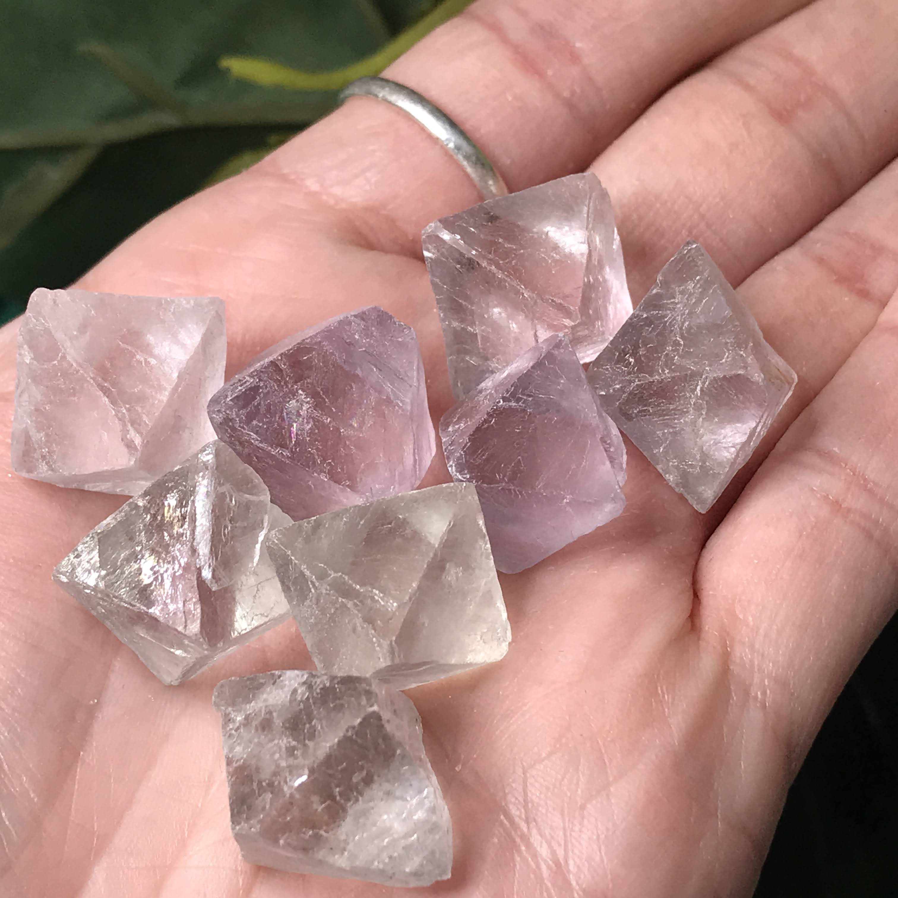 Fluorite- Lovely Fluorite Octahedrons size MED! (#887)
