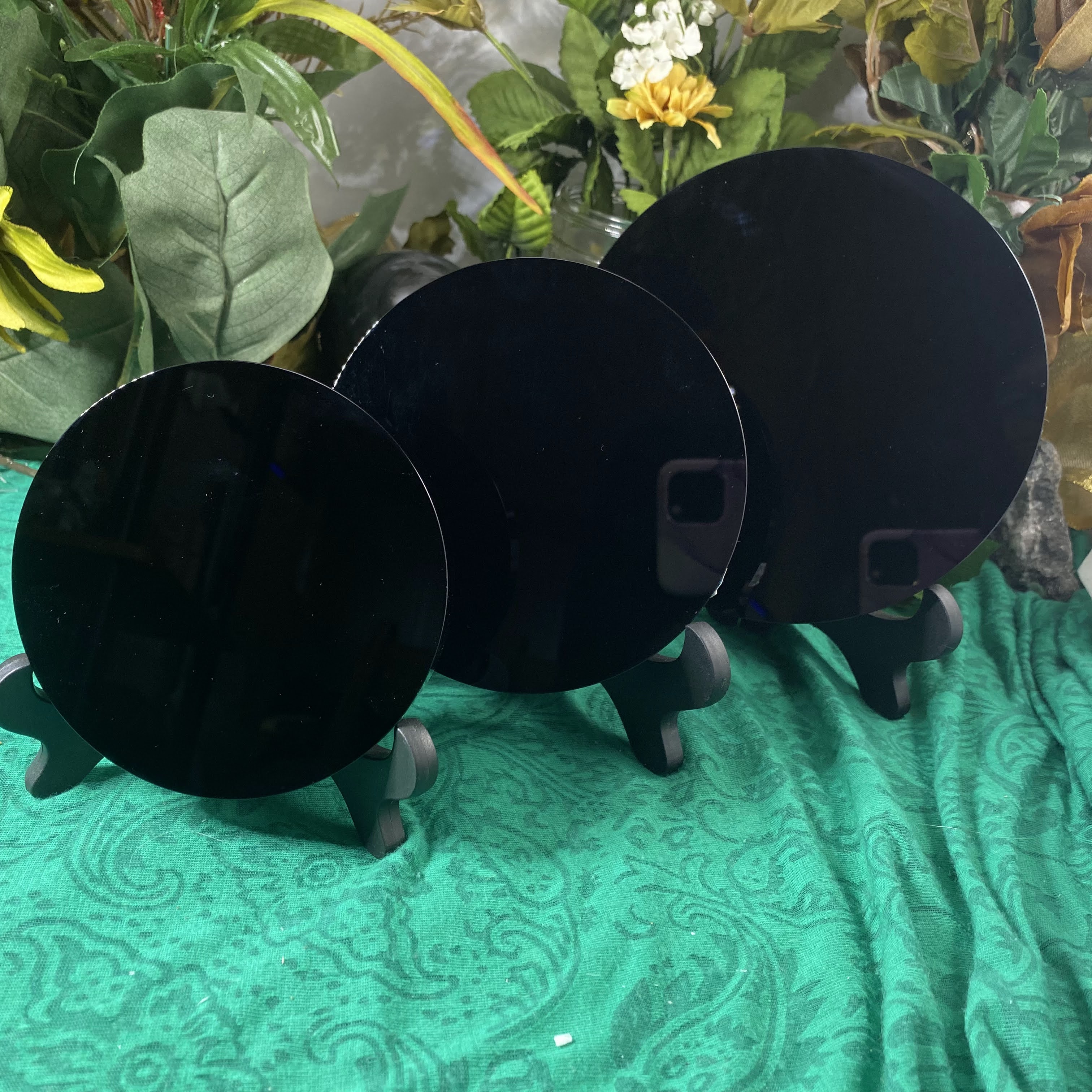 Obsidian- Black Obsidian Scrying Mirrors!! (B68/B69/B70)