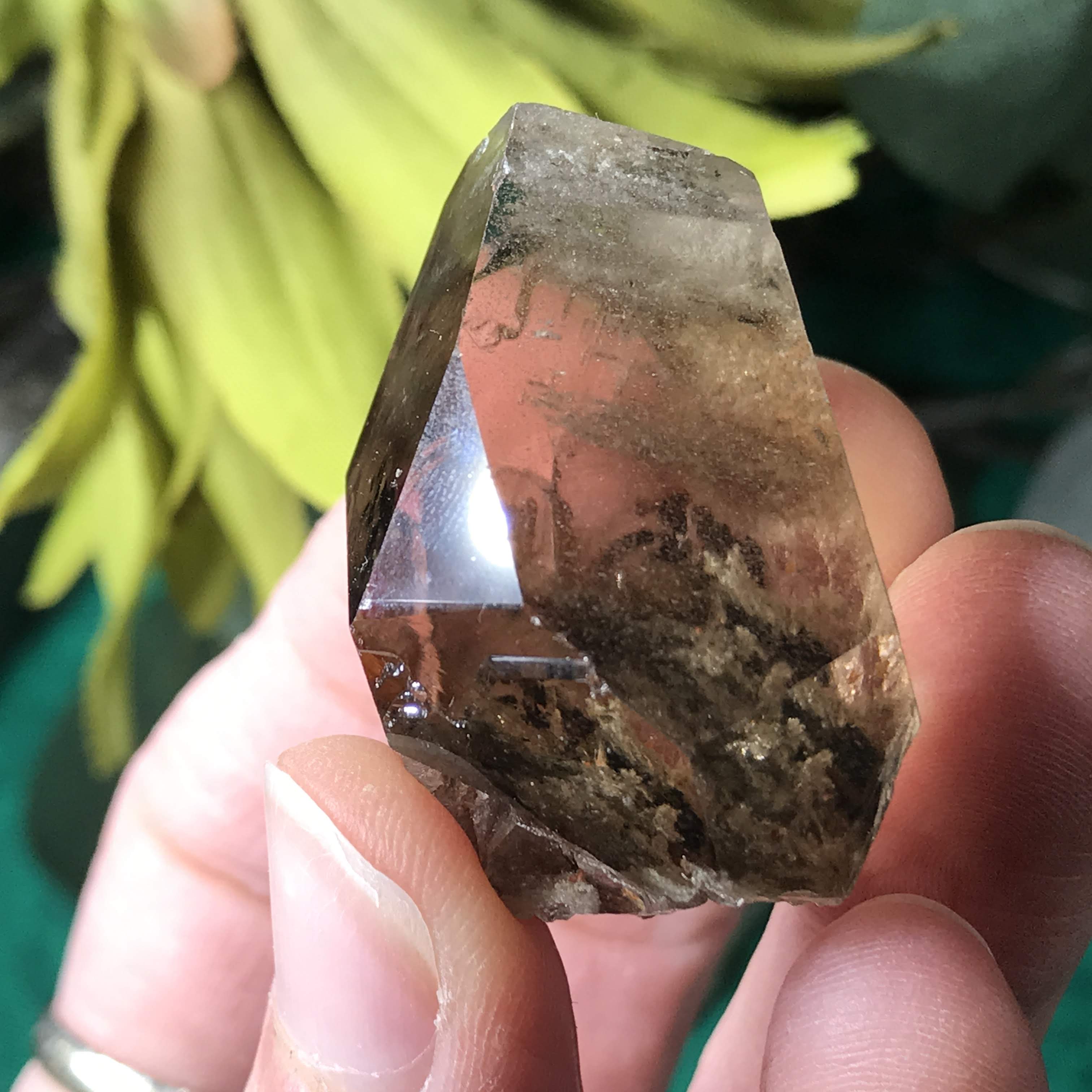 Lodolite / Shamanic Dream-Stone / Scenic Smokey Quartz Point with Phantoms!