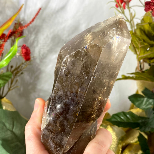 Smokey Quartz - BIG OLE Raw Smokey Quartz Point /  Wand! Whaaat! #38