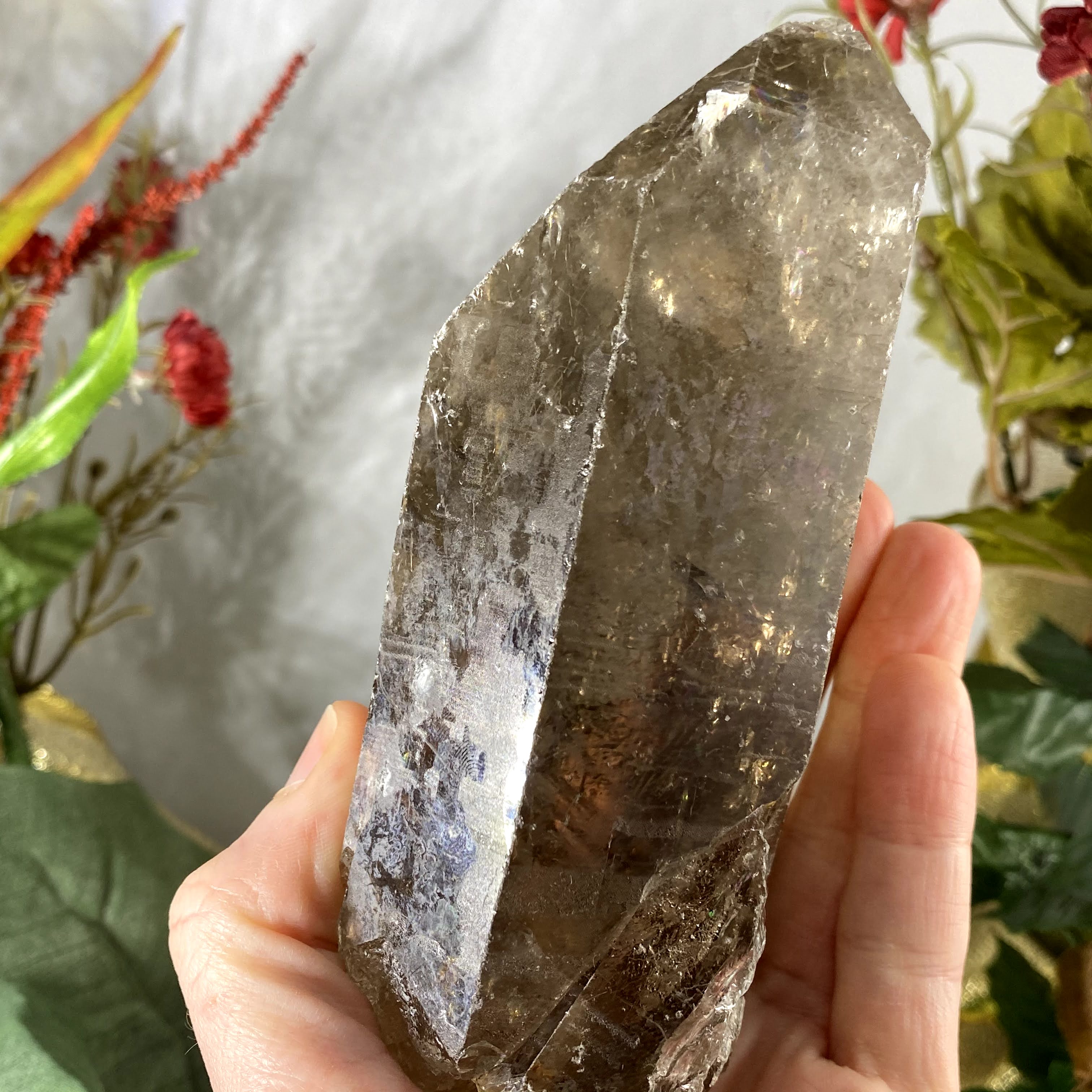 Smokey Quartz - BIG OLE Raw Smokey Quartz Point /  Wand! Whaaat! #38