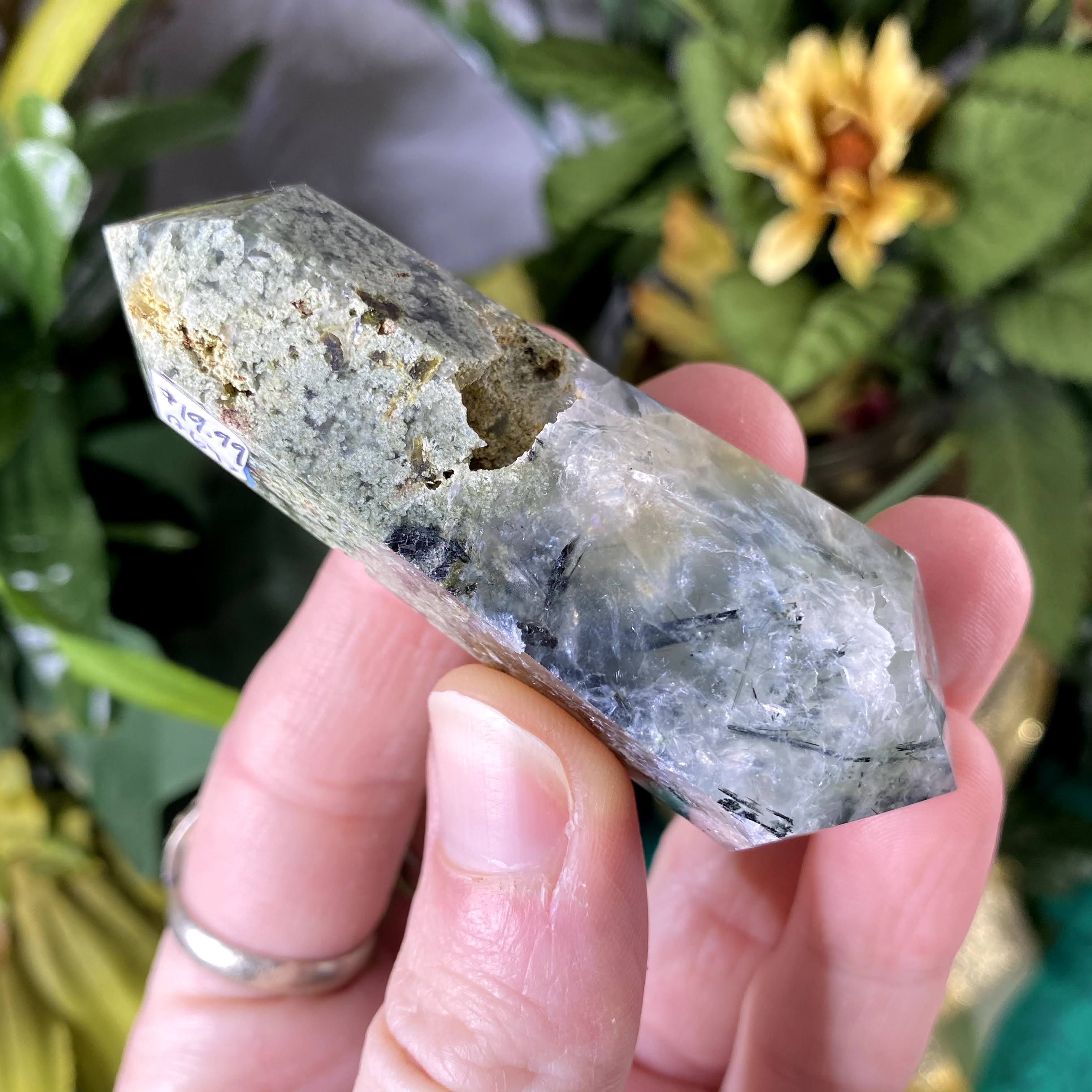 Prehnite & Epidote- Polished Double Terminated Points! (A643,A644,A646)