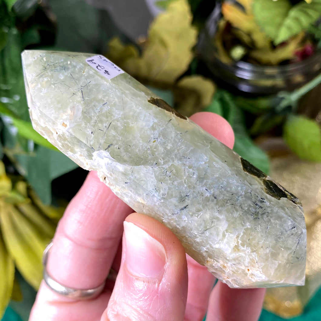 Prehnite & Epidote- Polished Double Terminated Points! (A645, A647)