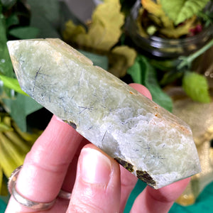 Prehnite & Epidote- Polished Double Terminated Points! (A645, A647)