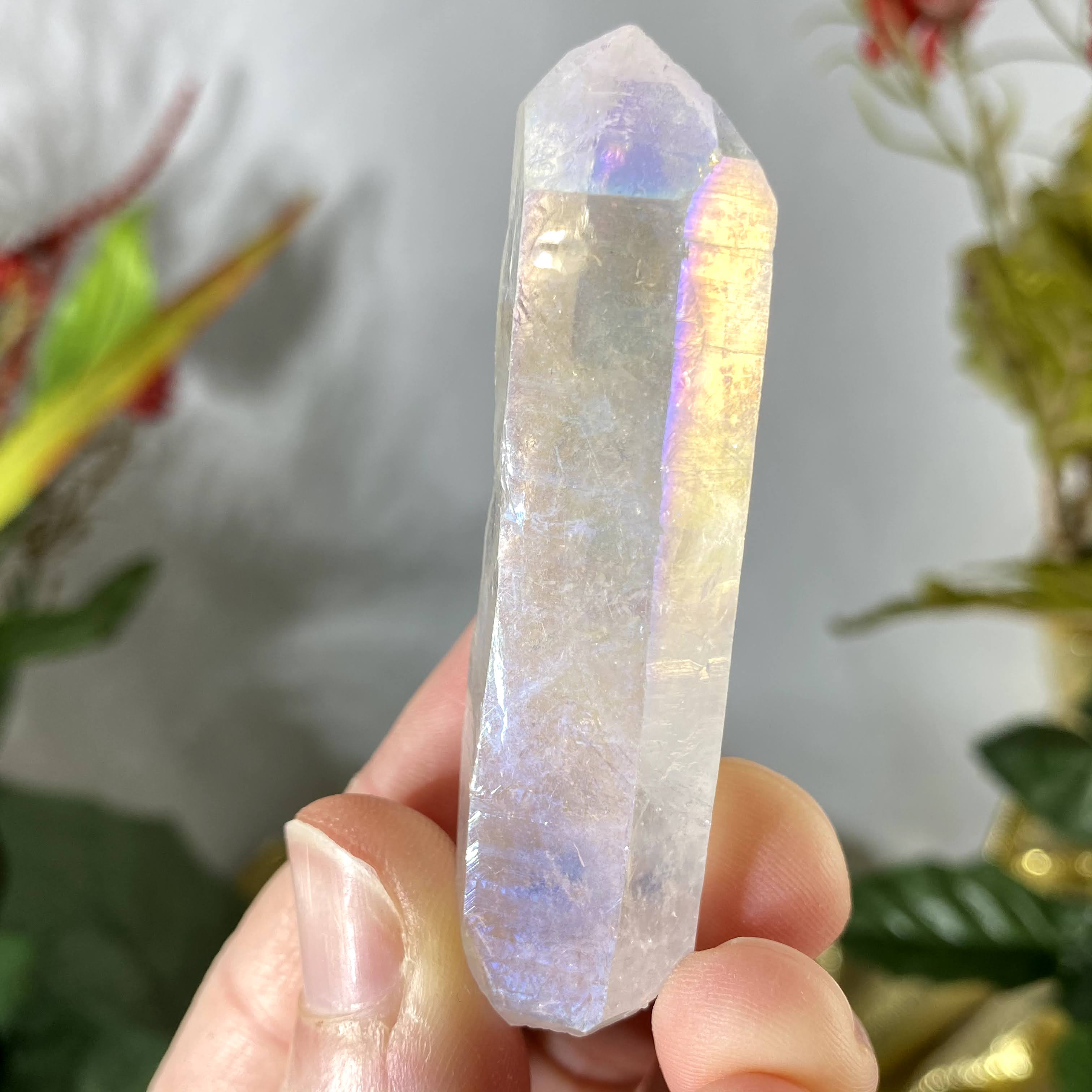 Angel / Opal Aura Quartz- Heavenly Happy Aura Quartz Points / Wands! (A684/A685/A688/A690/A692/A693)