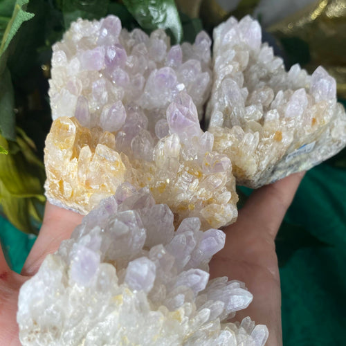 Quartz / Amethyst - Guerrero Quartz / Amethyst clusters with cathedral candle like growths! (C290/C292/C293/C294)