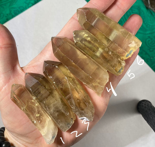 Citrine - Brazilian Citrine Points! (B479/B489/B490/B493/B494/B499)