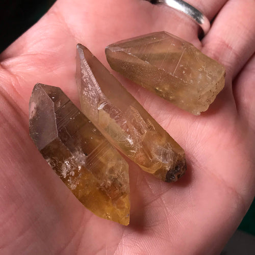 Citrine- Natural Citrine Points from Zambia (4-6)