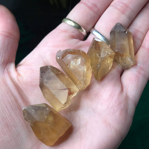 Citrine- Natural Citrine Points from Zambia (#7-#11)