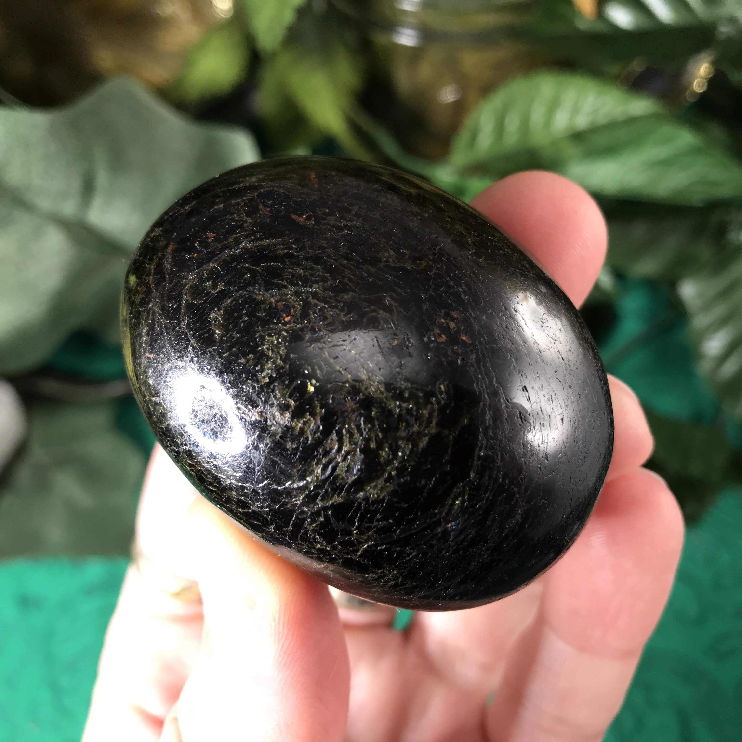 Black Tourmaline Palm Stones XL!