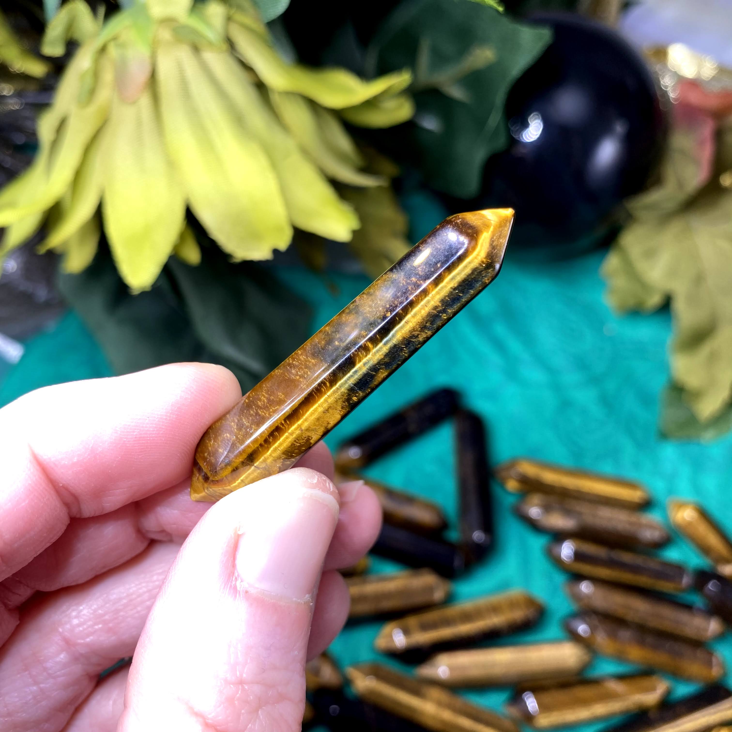 Tiger Eye- Tiger Eye Double Terminated Small Polished Point! (A883)