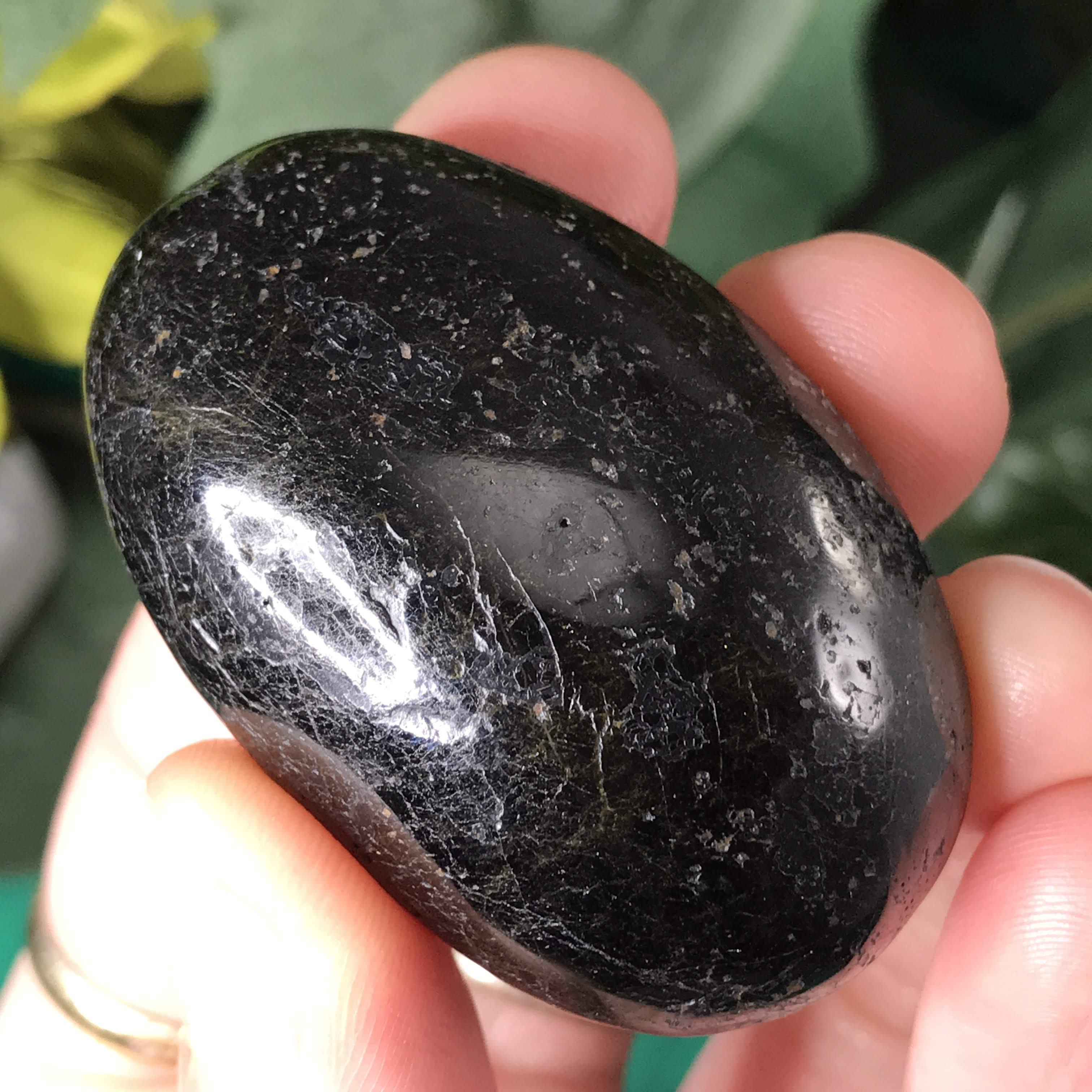 Black Tourmaline Palm Stones SMALL!