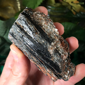 Black Tourmaline (Some with Mica!) Raw -large