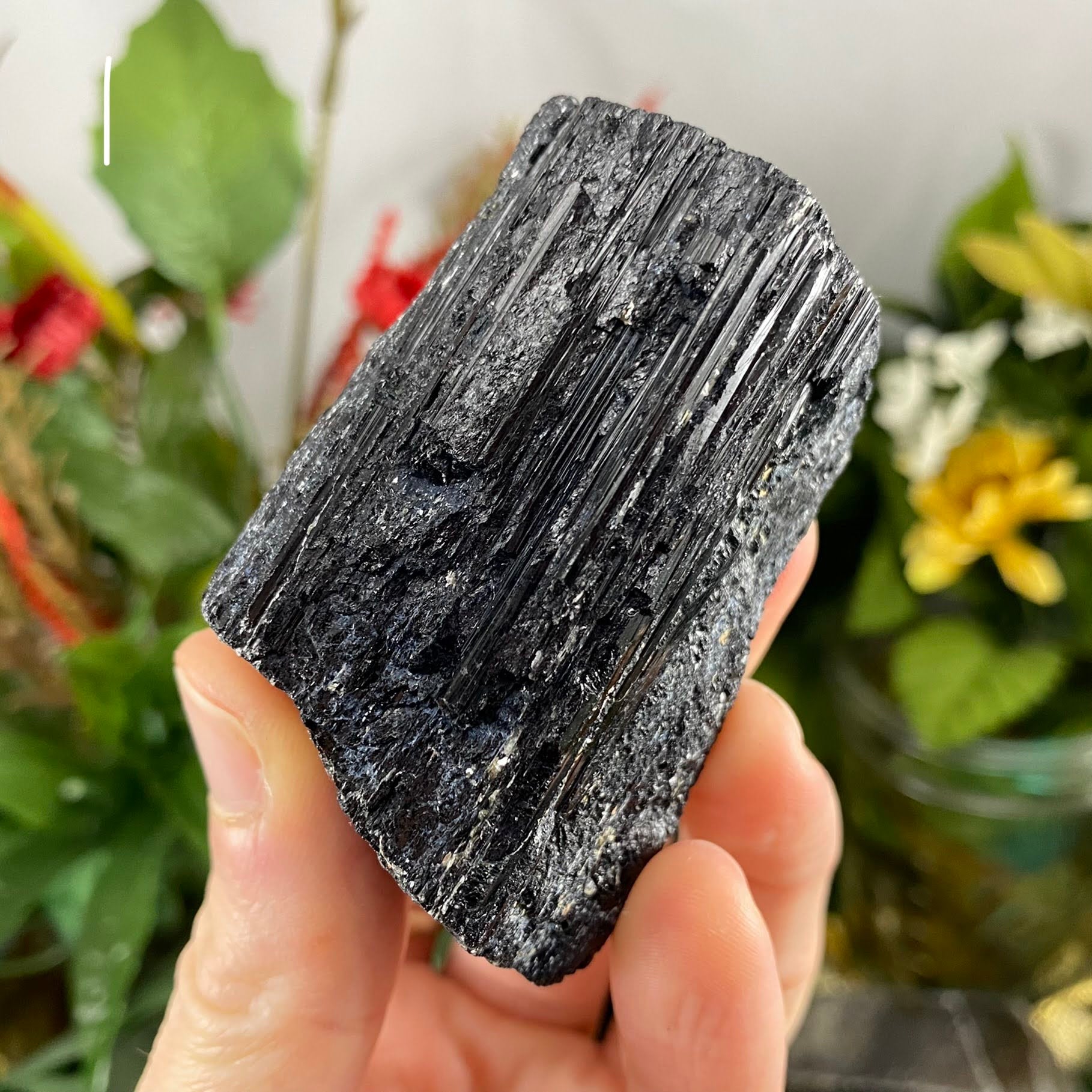 Black Tourmaline - Black Tourmaline Raw Big Pieces, some with Mica! (C448/C449/C451/C452)