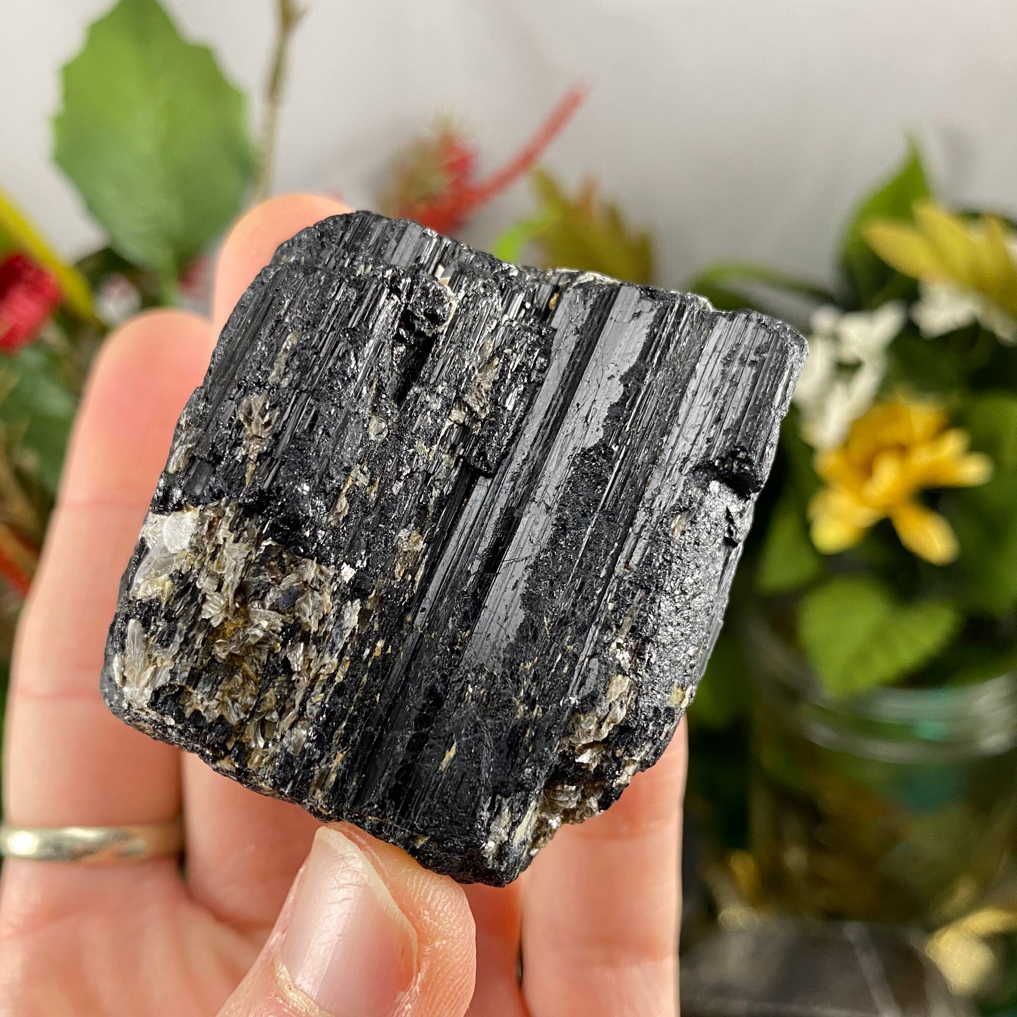 Black Tourmaline - Black Tourmaline Raw Big Pieces, some with Mica! (C –  Enchanted Earth Minerals