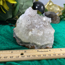 Load image into Gallery viewer, Quartz- Clear Quartz with Manganese Inclusions Chunky Cluster! B652