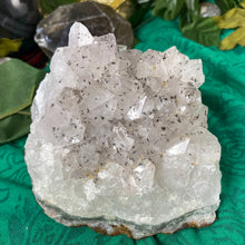 Load image into Gallery viewer, Quartz- Clear Quartz with Manganese Inclusions Chunky Cluster! B652