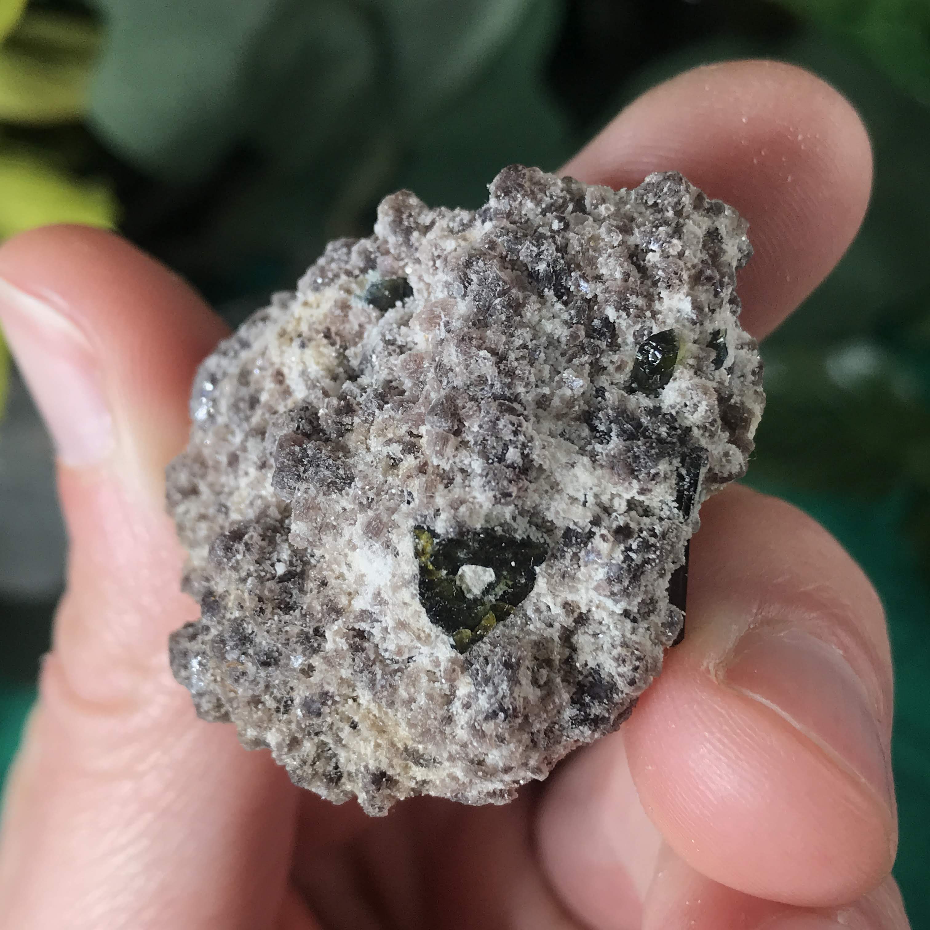 Green Tourmalinated Smokey Quartz! Small Raw Specimens, Some with Lepidolite!