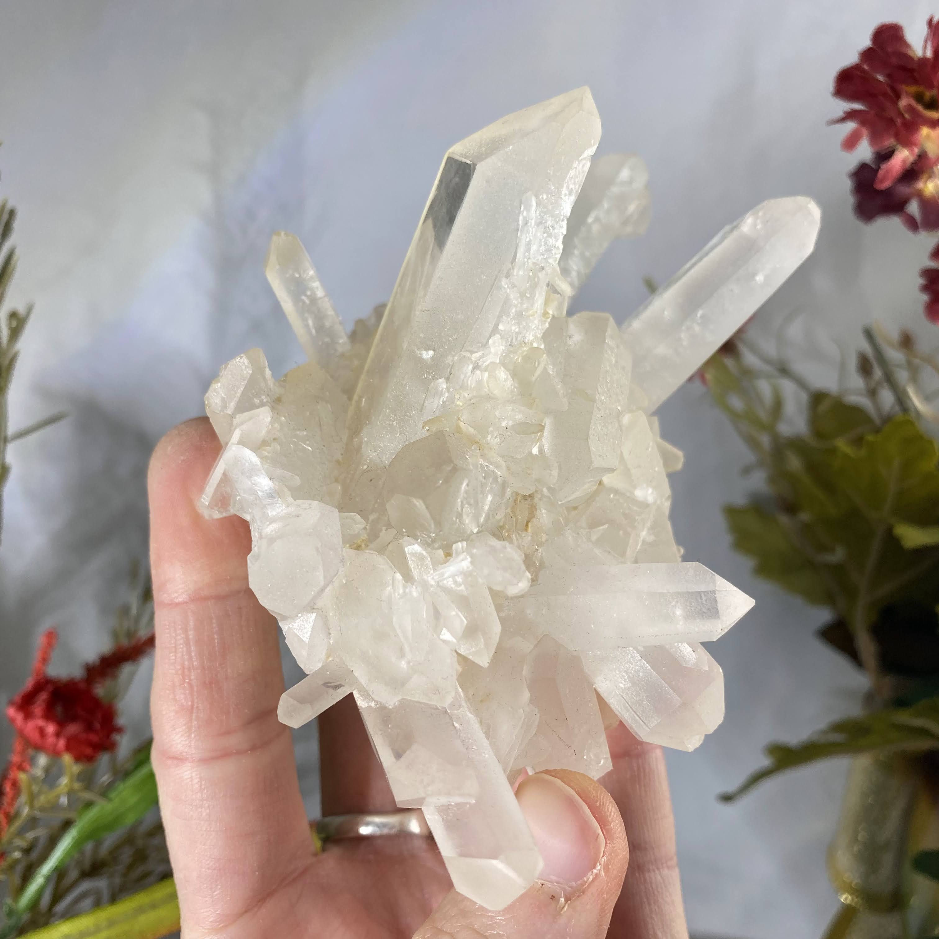 Clear Quartz - Clear Quartz Gorgeously Awesome Cluster! (B857)