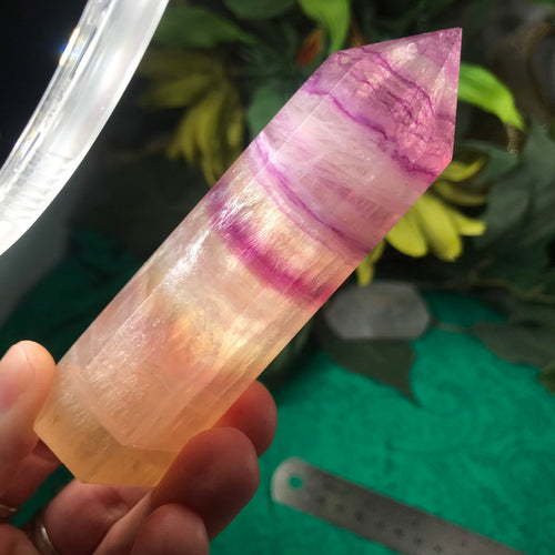 Fluorite- Lovely Rainbow Fluorite Towers Obelisks! (larger size/weight)