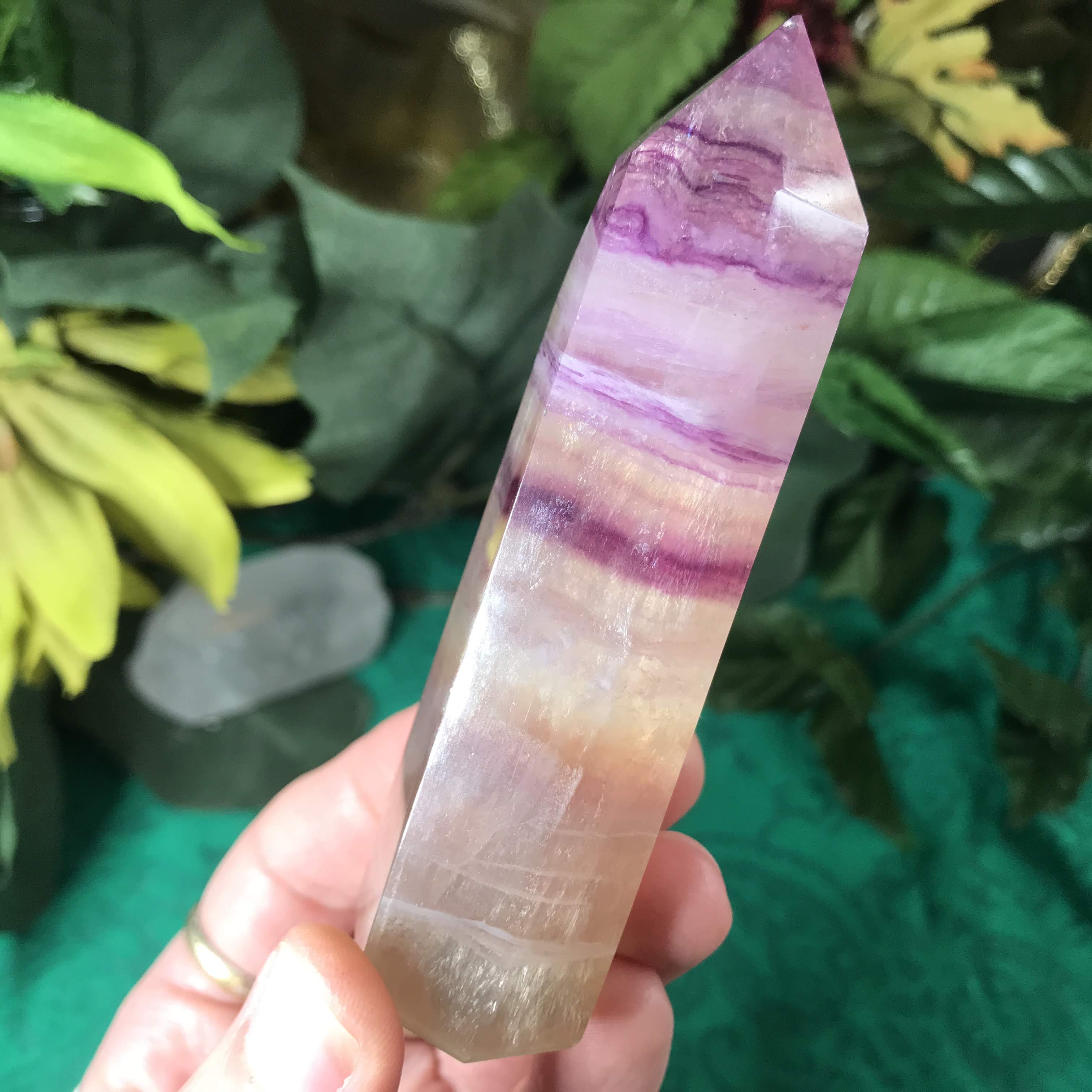 Fluorite- Lovely Rainbow Fluorite Towers Obelisks! (larger size/weight)