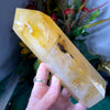 Hematoid Quartz- "Golden Healer" Polished Large Tower with rainbows (#B206)!