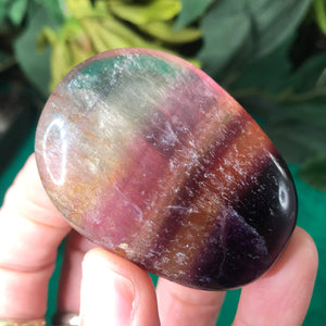 Fluorite- Multi-Colored Rainbow Fluorite Palm Stones!