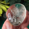 Clear Quartz- Palm Stones! One with rainbows!