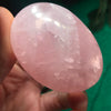 Rose Quartz- Super Dark Pink Rose Quartz Palm Stones (LG)!