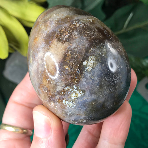 Ocean Jasper Polished Egg, Soothing Colors!