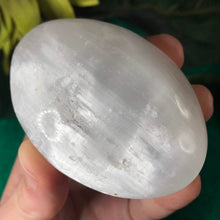 Load image into Gallery viewer, Satin Spar (&quot;Selenite&quot;) Palm Stone!