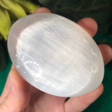 Load image into Gallery viewer, Satin Spar (&quot;Selenite&quot;) Palm Stone!