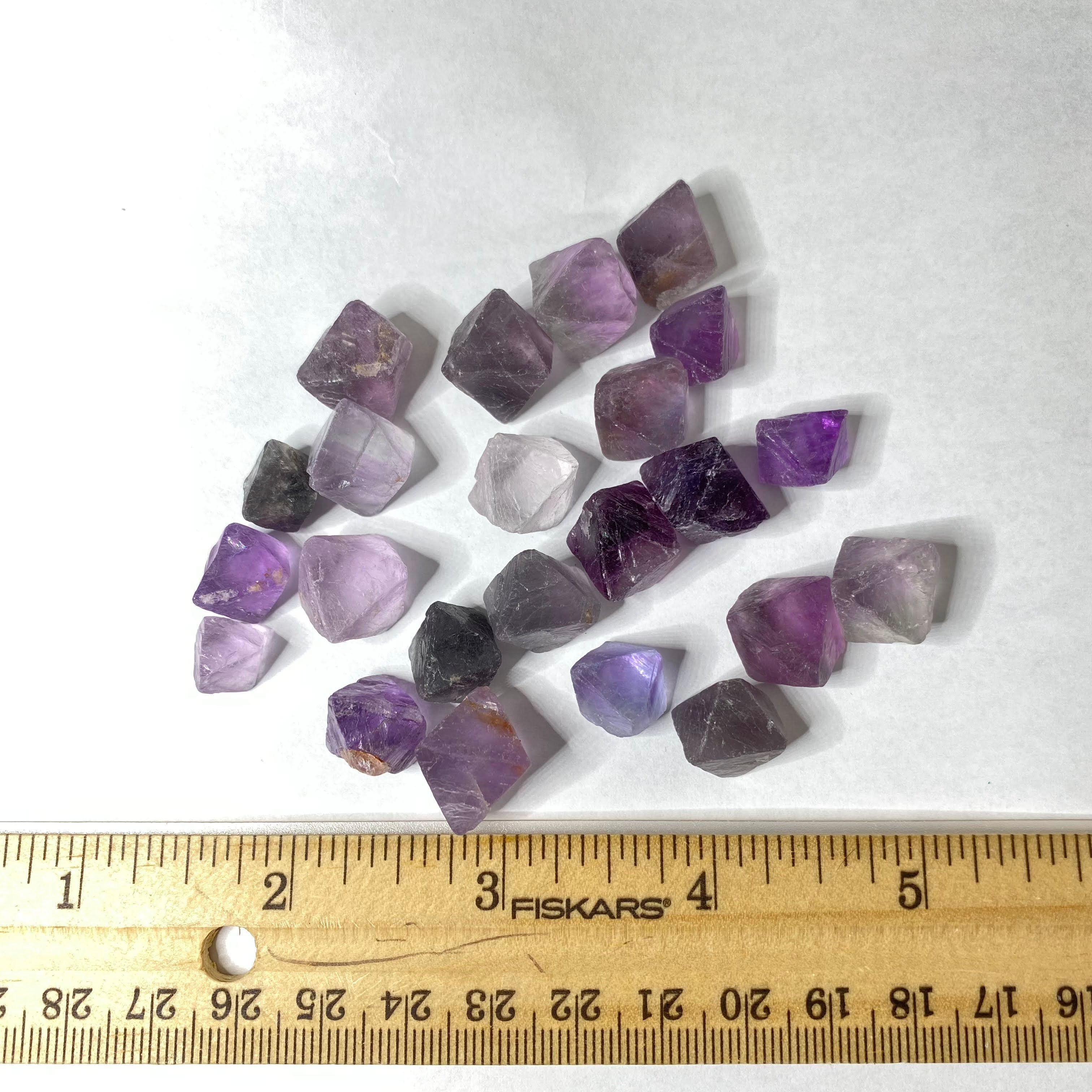Fluorite - Purple Fluorite Octahedron Shape! C219 (buy 1 or buy more & save!)
