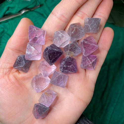 Fluorite - Purple Fluorite Octahedron Shape! C220 (buy 1 or buy more & save!)