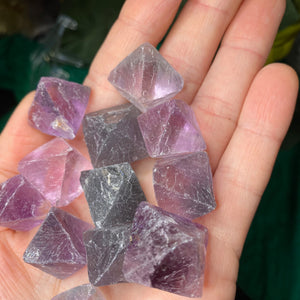Fluorite - Purple Fluorite Octahedron Shape! C222 (buy 1 or buy more & save!)