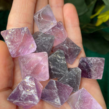 Load image into Gallery viewer, Fluorite - Purple Fluorite Octahedron Shape! C222 (buy 1 or buy more &amp; save!)