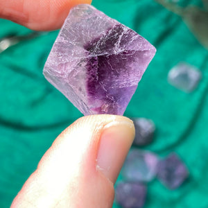 Fluorite - Purple Fluorite Octahedron Shape! C222 (buy 1 or buy more & save!)