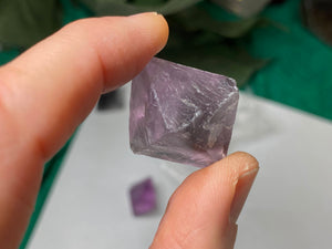 Fluorite - Purple Fluorite Octahedron Shape Large! C223
