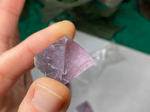 Fluorite - Purple Fluorite Octahedron Shape Large! C223