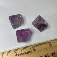 Load image into Gallery viewer, Fluorite - Purple Fluorite Octahedron Shape Large! C223