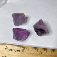 Load image into Gallery viewer, Fluorite - Purple Fluorite Octahedron Shape Large! C223