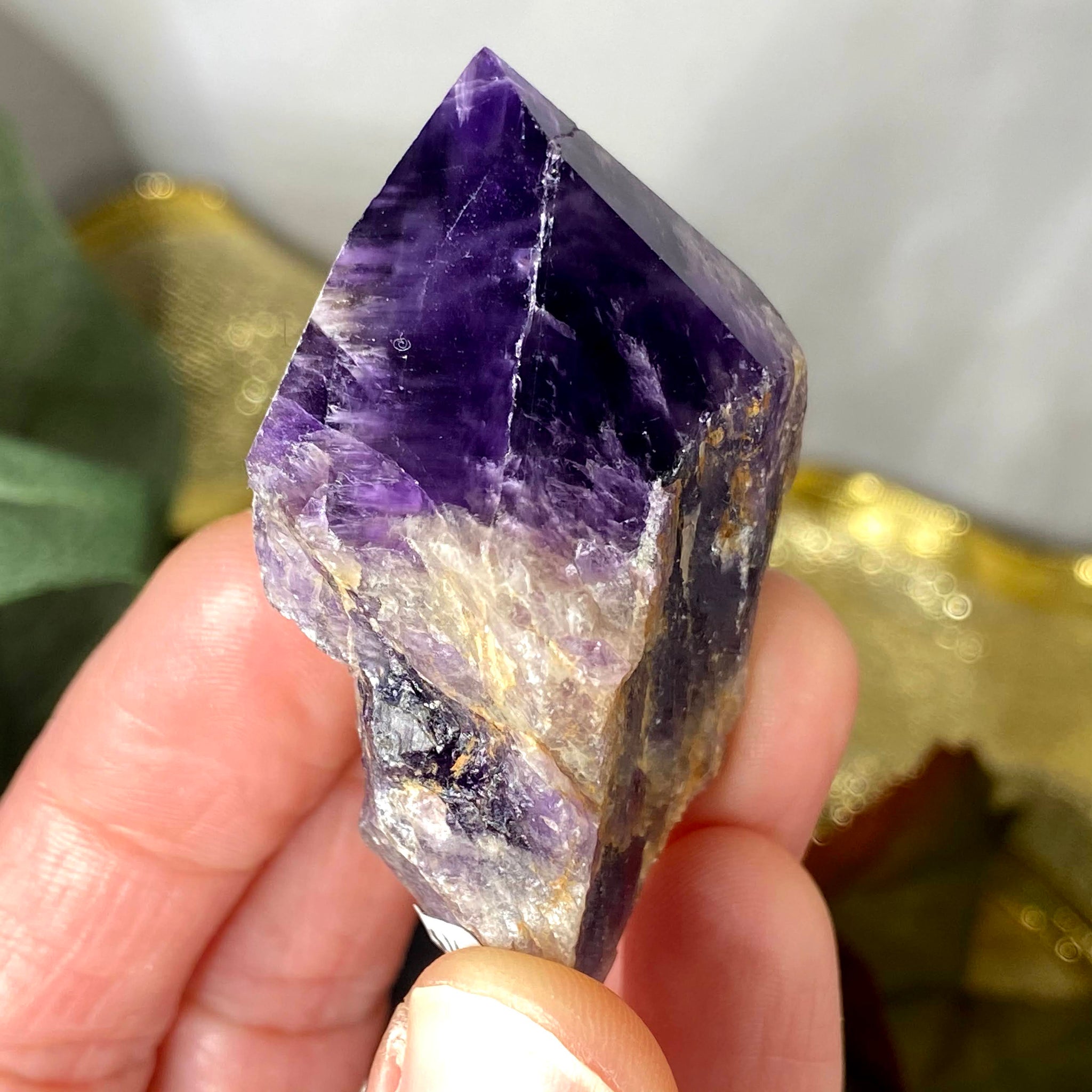 Polished Dark Amethyst Healing Crystal Points