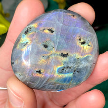 Load image into Gallery viewer, Labradorite - Great Quality SUPER Flashy (w/Purple!) Labradorite Palm Stones! (B540/B541/B542/B543/B546)