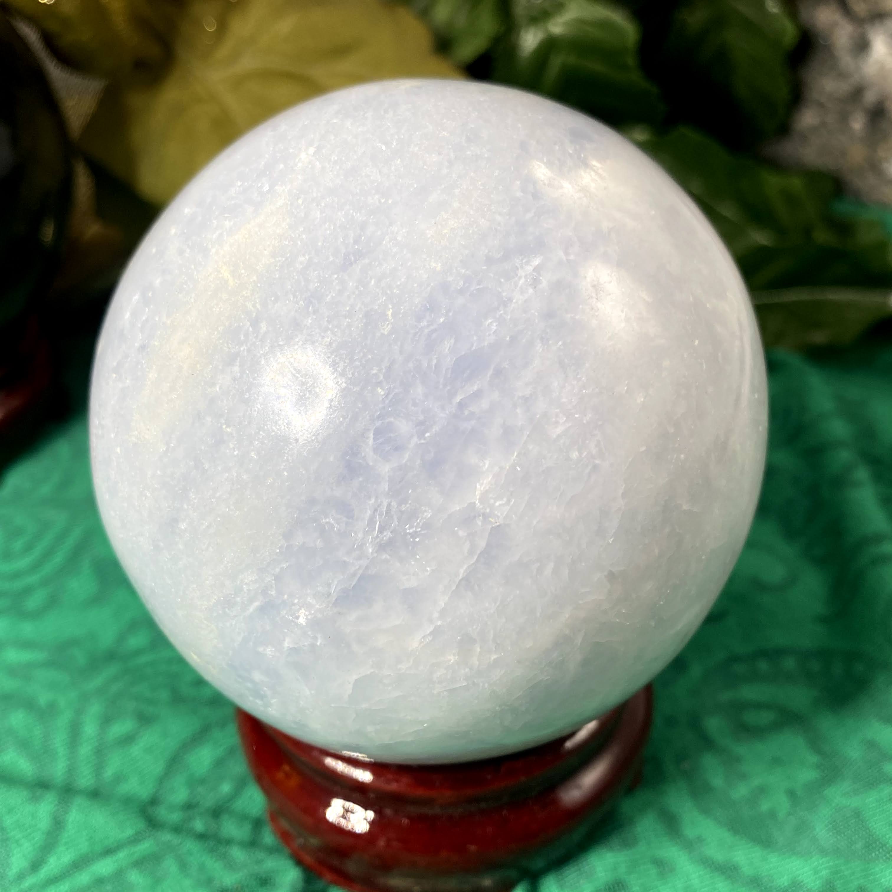 Calcite - Soothing Blue Calcite 74mm Sphere! A922