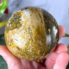 Ocean Jasper - Earthy Colored 67.5mm Ocean Jasper Sphere with Quartz! (A933)